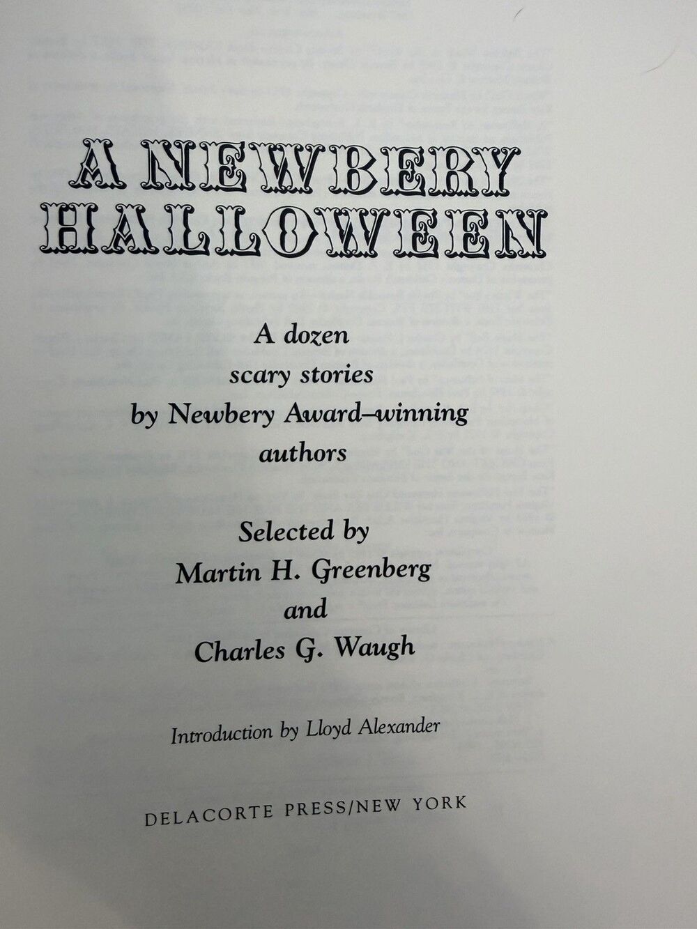 Newbery Halloween : A Dozen Scary Stories by Newbery Award-Winning Authors by... - Picture 8 of 10